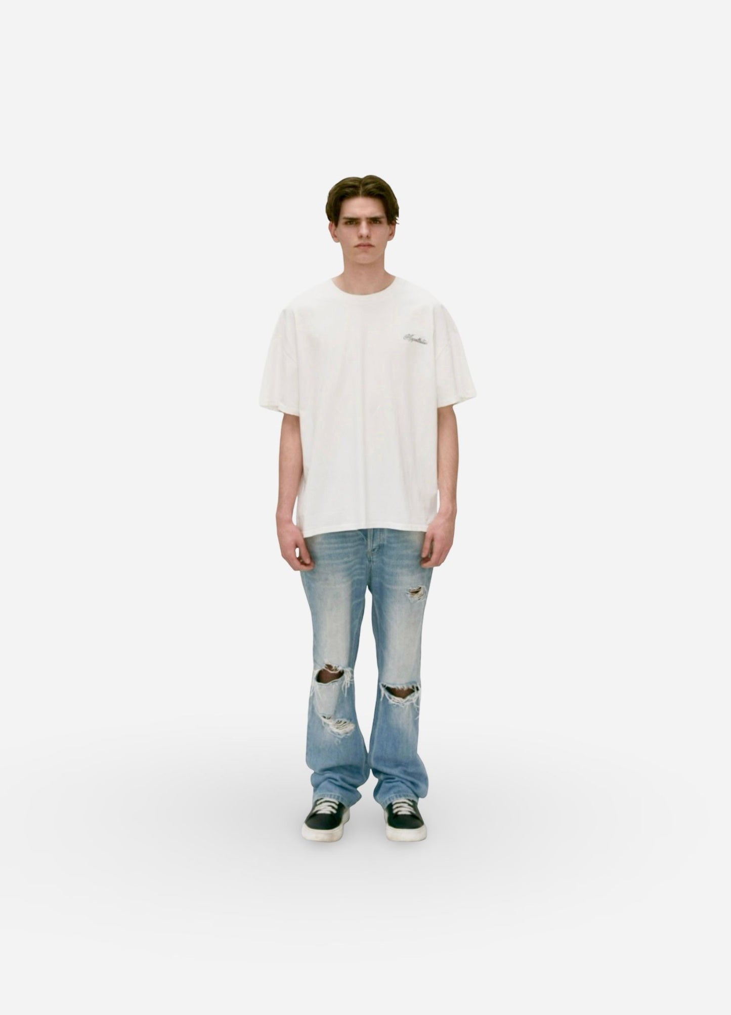 DISTRESSED SCRIPT LOGO T-SHIRT