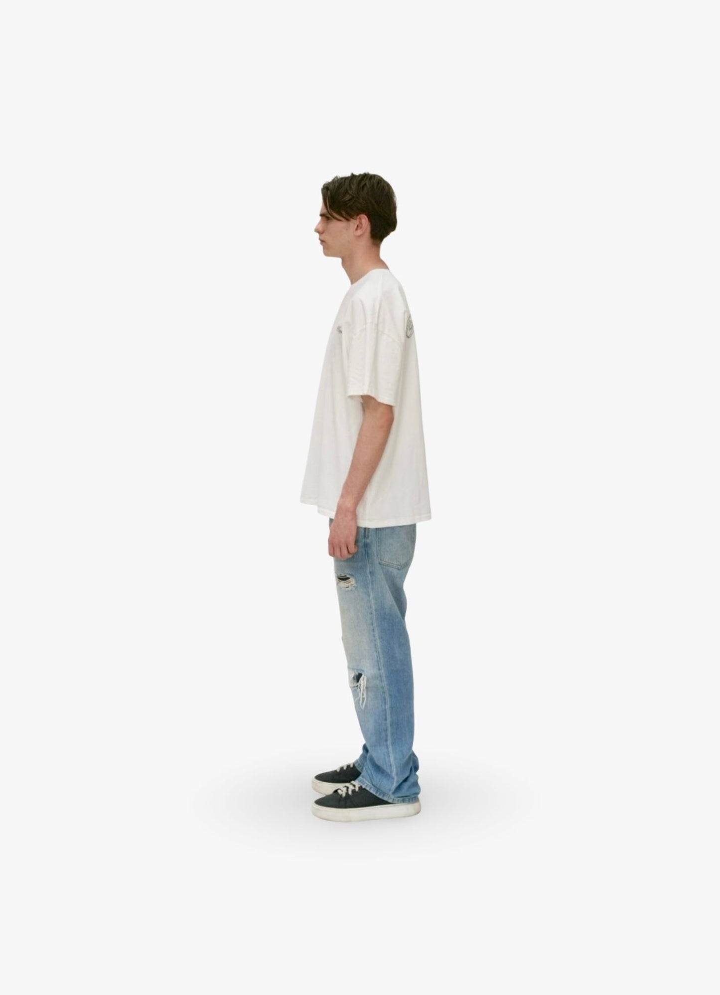 DISTRESSED SCRIPT LOGO T-SHIRT